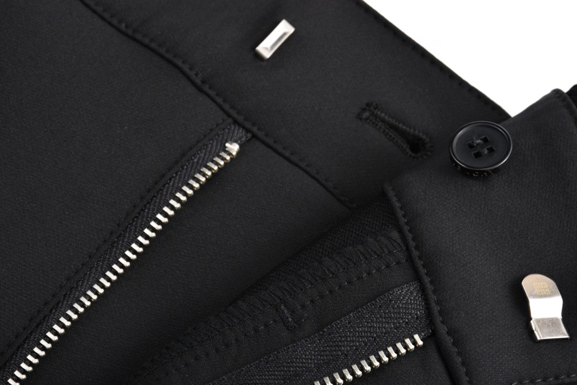 Givenchy 纪梵希 锁扣多口袋拉链工装裤 休闲裤 长裤 裤子 黑色 BM50YQ13SA-001