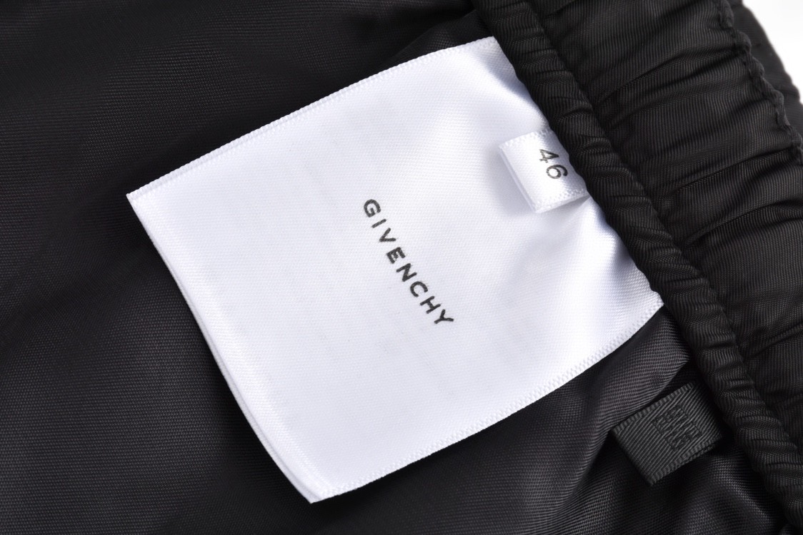 Givenchy 纪梵希 纯色环扣松紧腰工装裤 休闲裤 长裤 裤子 黑色 BM515T13YT-001