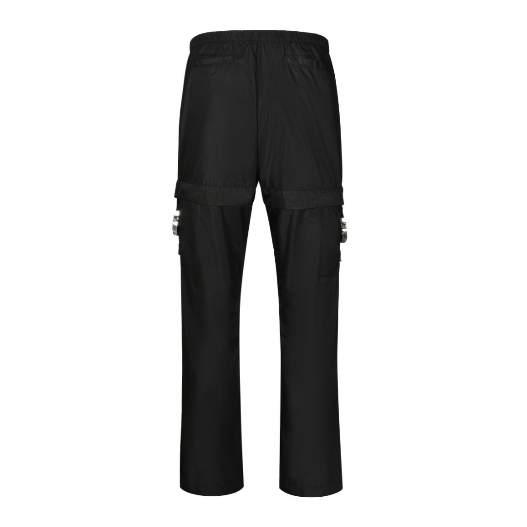 Givenchy 纪梵希 纯色环扣松紧腰工装裤 休闲裤 长裤 裤子 黑色 BM515T13YT-001