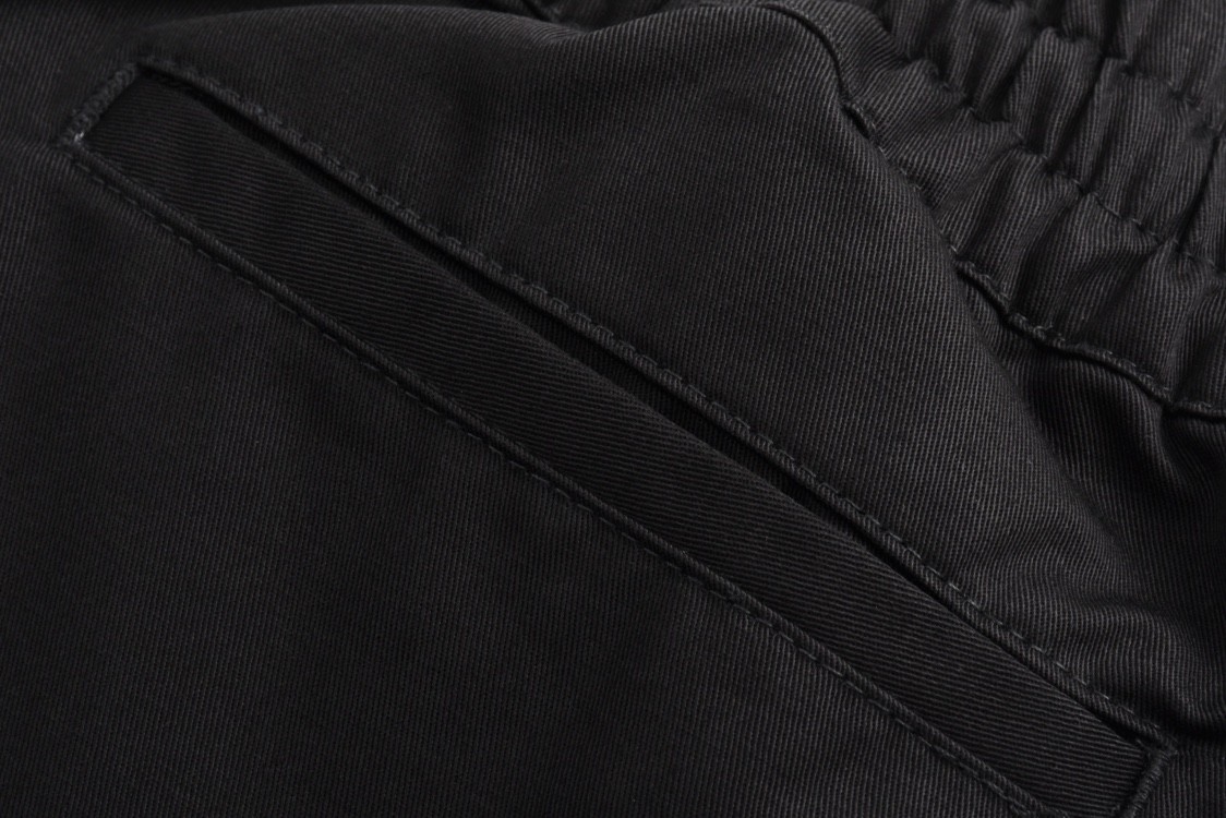 Givenchy 纪梵希 纯色多口袋松紧腰工装裤 休闲裤 长裤 裤子 黑色 BM517S14G1-001