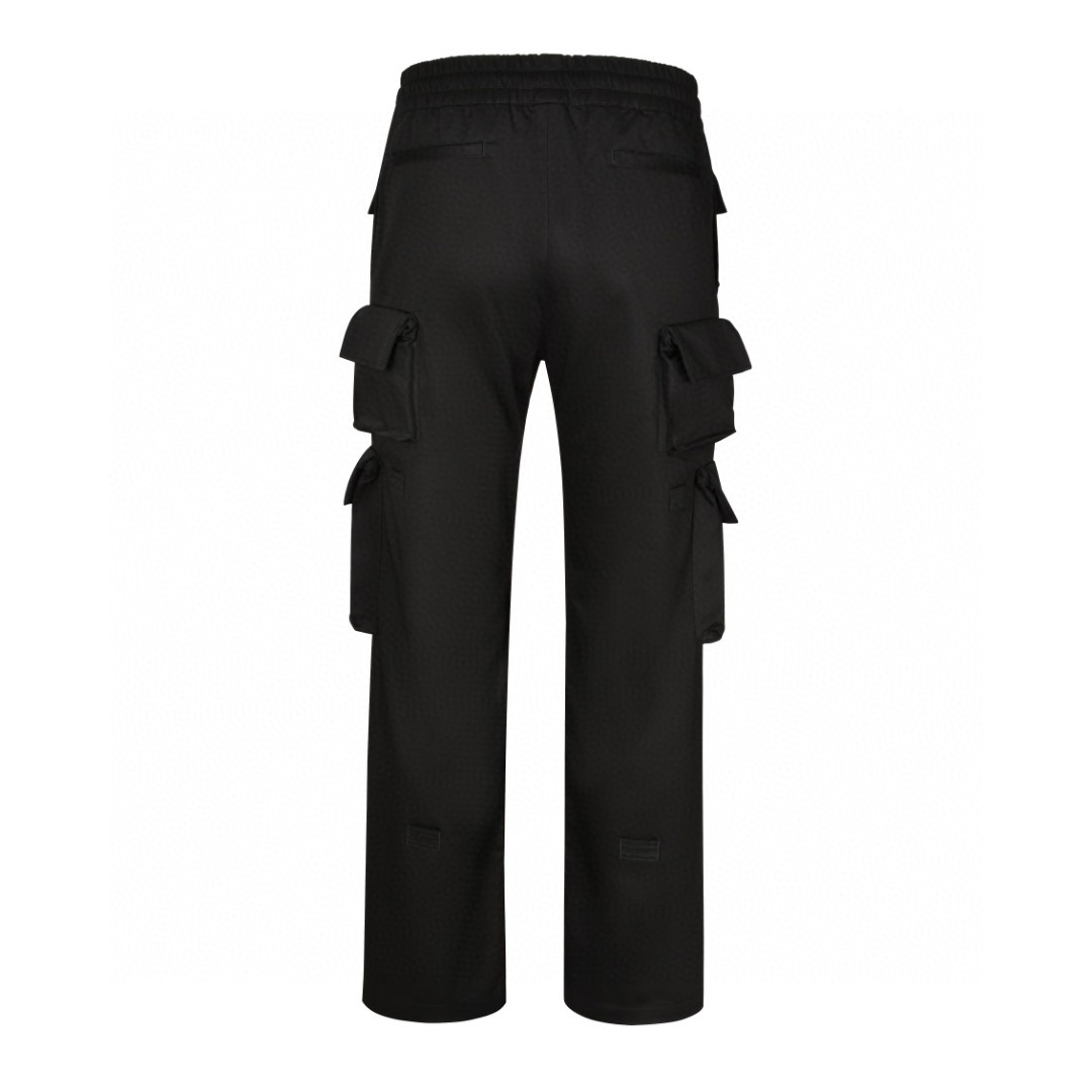 Givenchy 纪梵希 纯色多口袋松紧腰工装裤 休闲裤 长裤 裤子 黑色 BM517S14G1-001