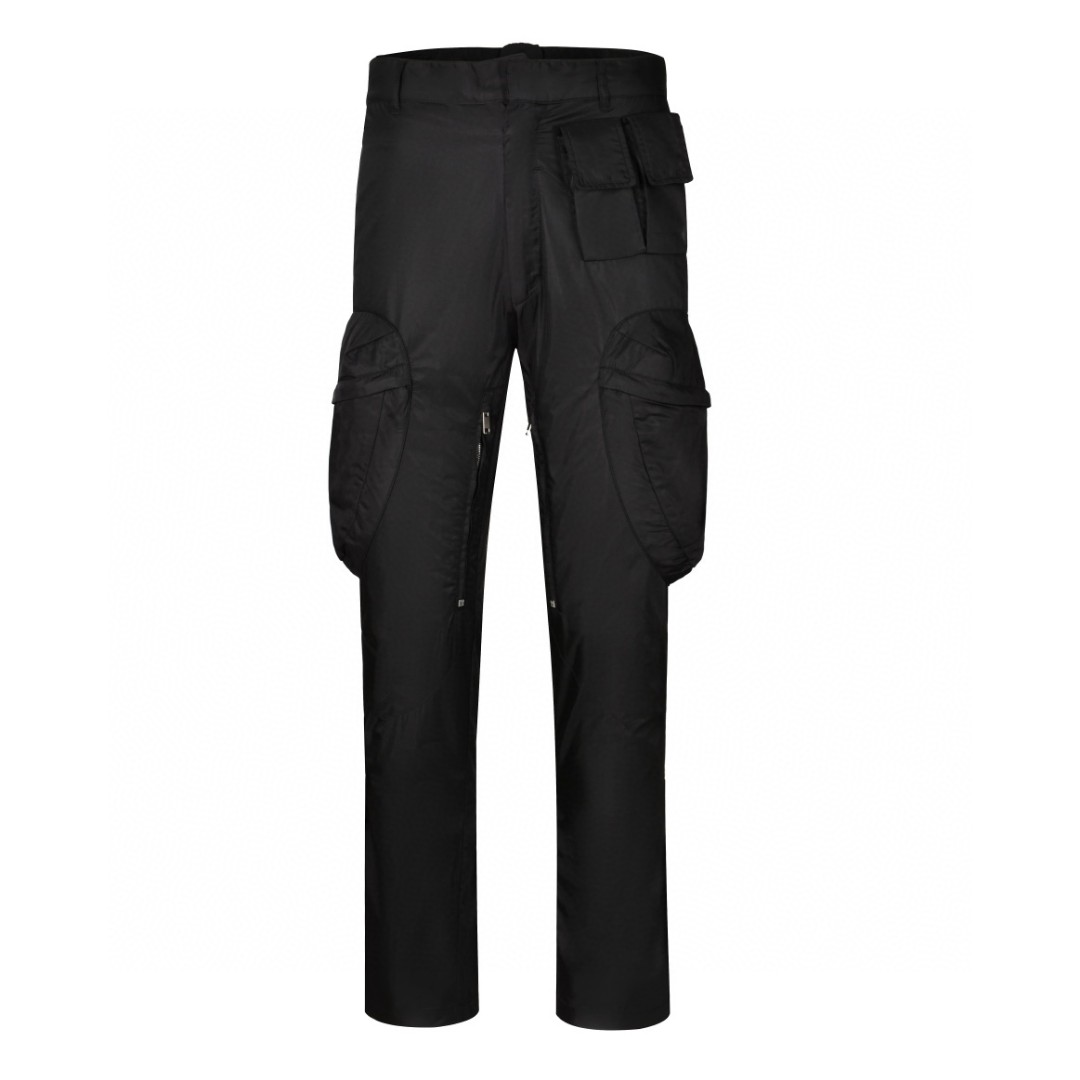 Givenchy 纪梵希 纯色大口袋拉链工装裤 休闲裤 长裤 裤子 黑色 BM514X13YT-001