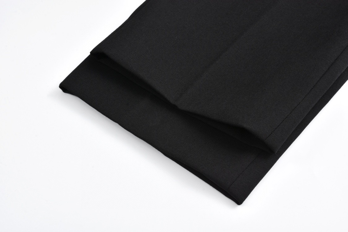 PRADA 普拉达 羊毛直筒西装裤 休闲裤 裤子 长裤 黑色