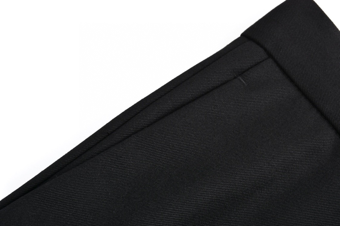 PRADA 普拉达 羊毛直筒西装裤 休闲裤 裤子 长裤 黑色