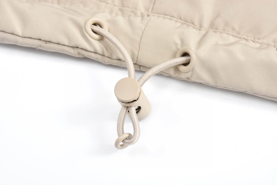 MIU MIU 缪缪 字母logo徽标菱形格拉链夹克 外套 棉服 长袖 秋冬款 米色 ML1087-15PU-F0036