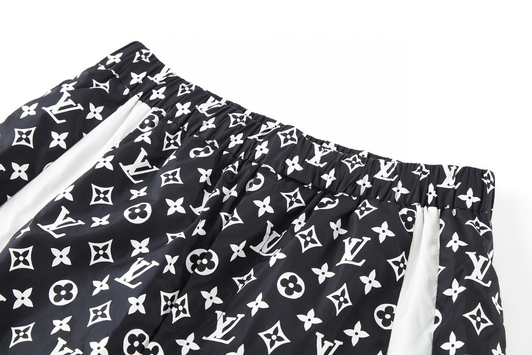 LOUIS VUITTON 拼接logo满印束脚运动裤 休闲裤 长裤 裤子 1AFWQD