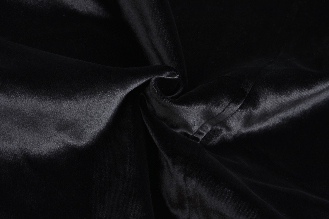 MIU MIU 缪缪 字母logo徽标丝绒夹克 外套 长袖 秋冬款 黑色