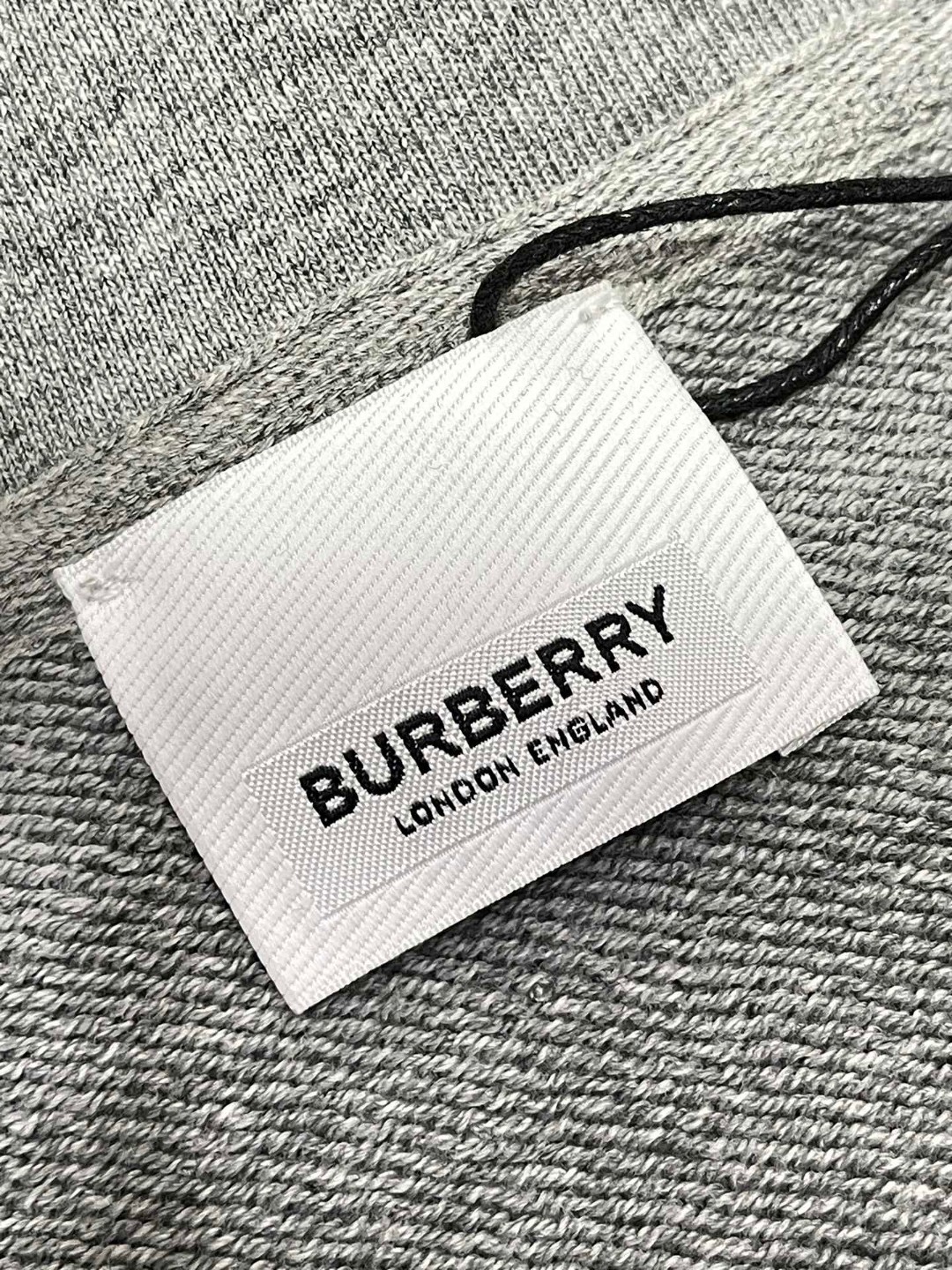 Burberry 巴宝莉 条纹拼色拉链连帽卫衣 外套 长袖 秋冬款 灰色 80996211