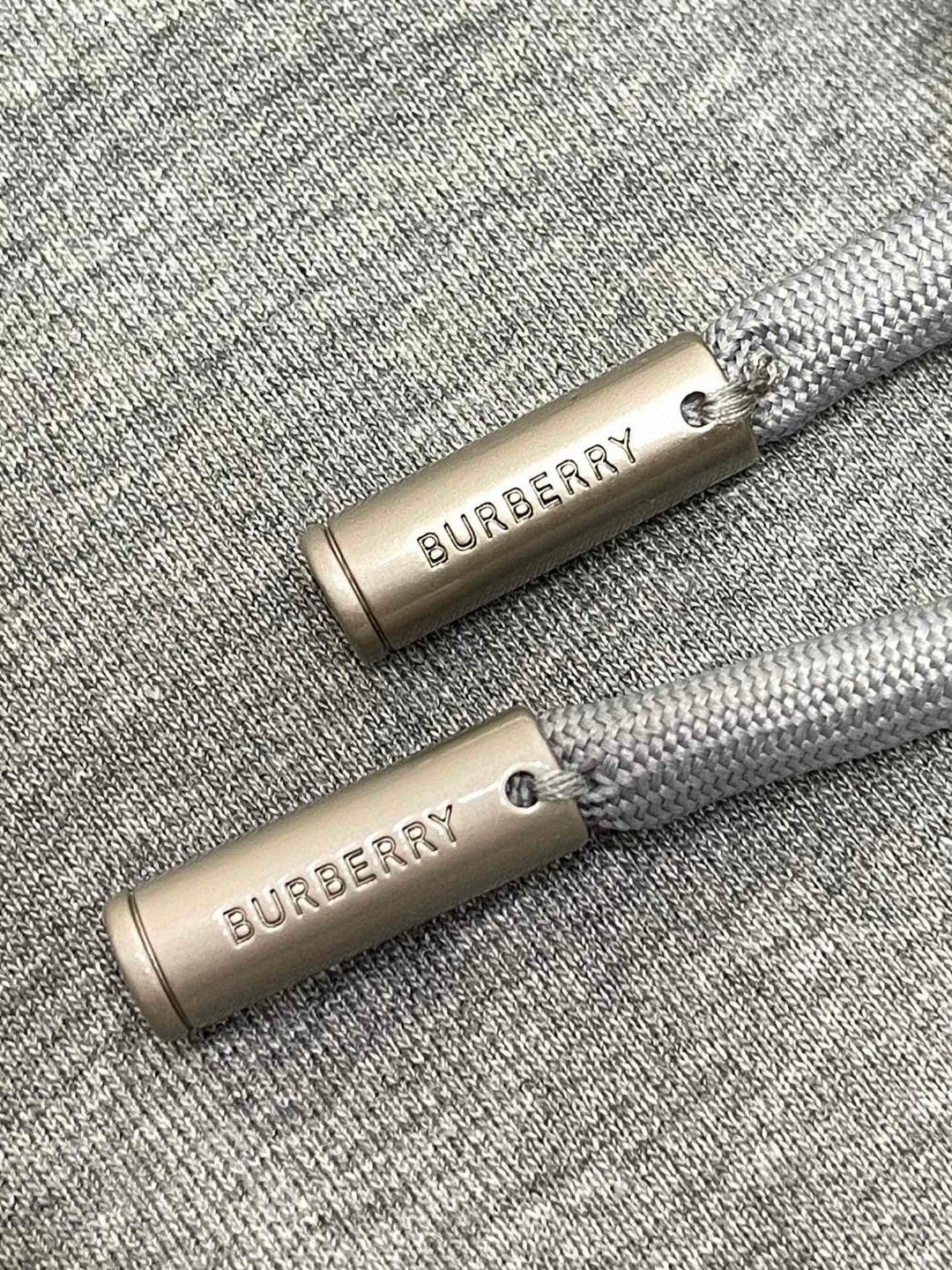 Burberry 巴宝莉 格纹拉链松紧腰束脚运动裤 裤子 休闲裤 长裤 灰色 80996211