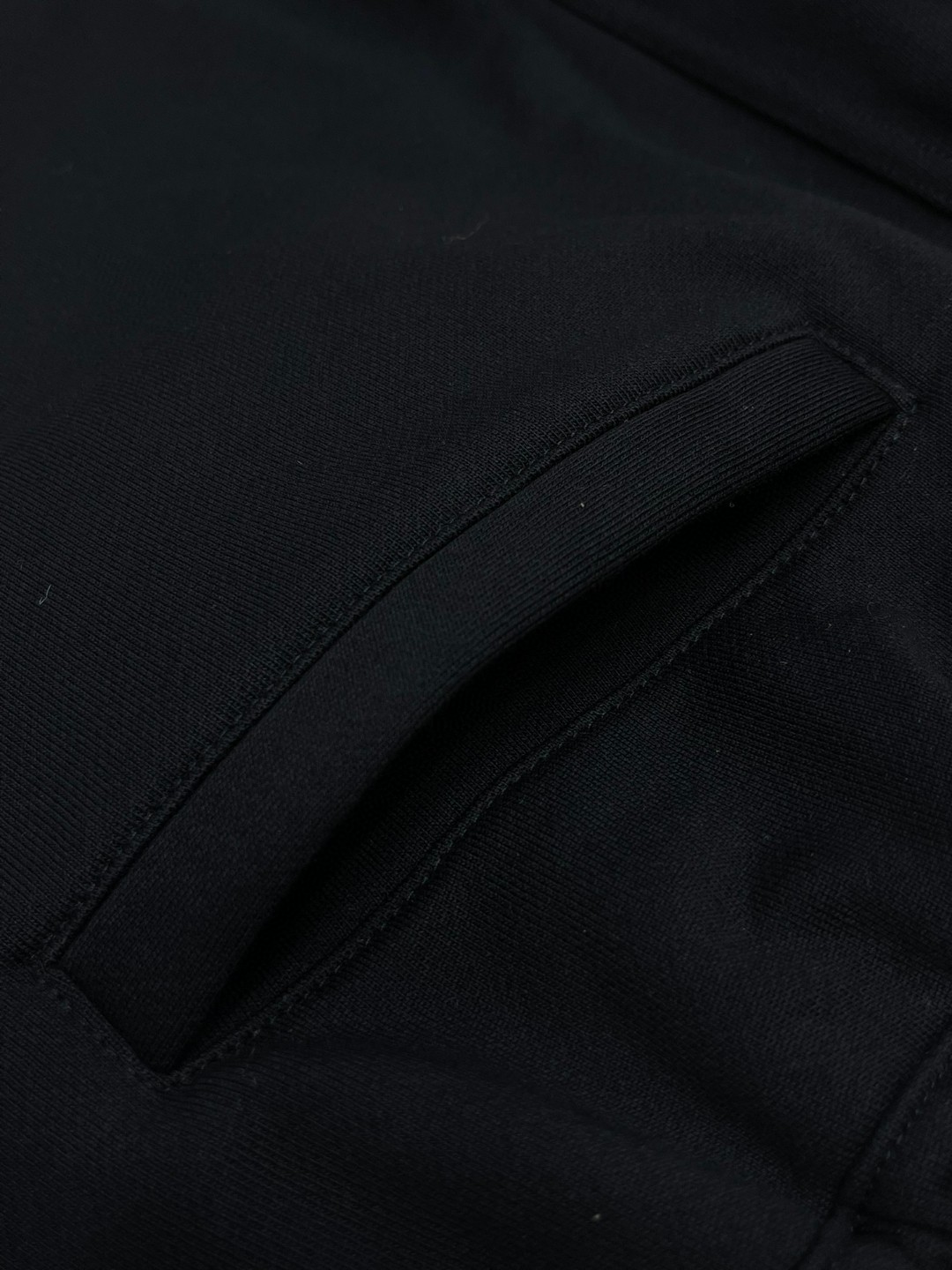 Burberry 巴宝莉 格纹拉链松紧腰束脚运动裤 裤子 休闲裤 长裤 黑色 80996211