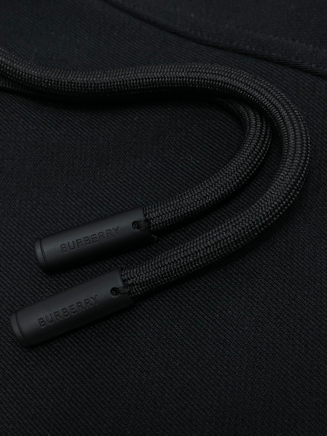 Burberry 巴宝莉 格纹拉链松紧腰束脚运动裤 裤子 休闲裤 长裤 黑色 80996211