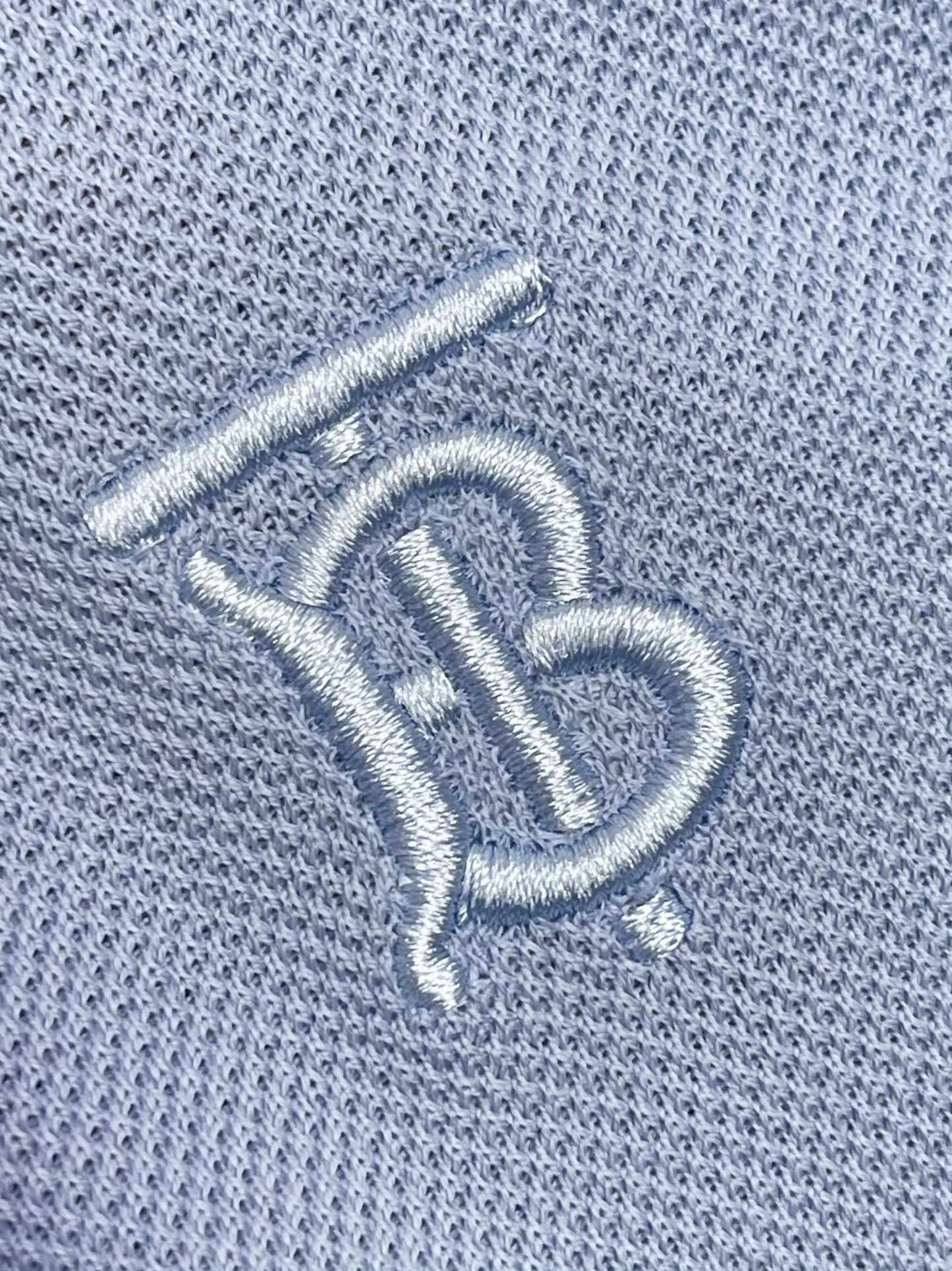 Burberry 巴宝莉 纯色字母刺绣logoPolo衫 长袖 T恤 黑色 藏蓝色 蓝色 80219471