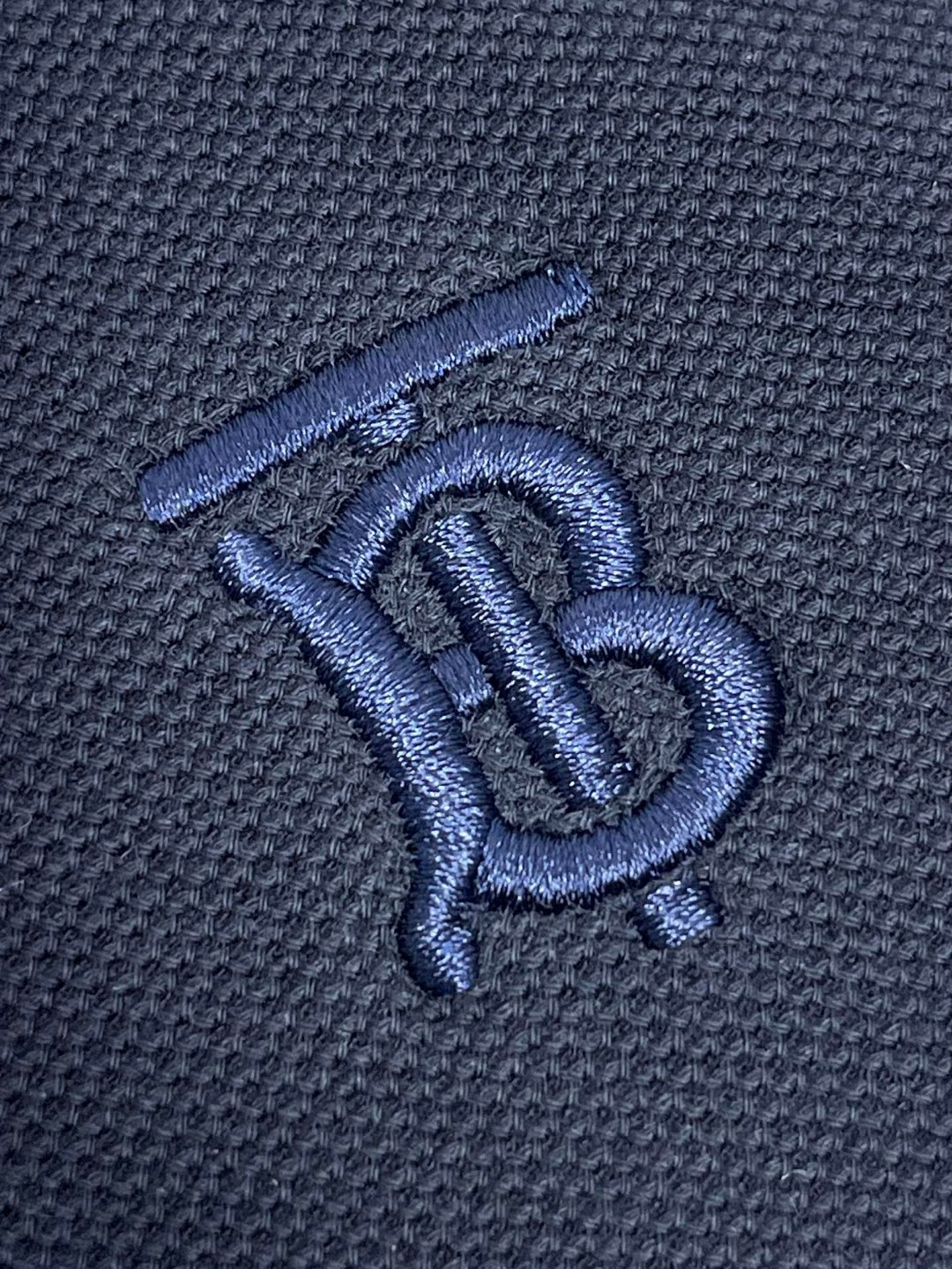 Burberry 巴宝莉 纯色字母刺绣logoPolo衫 长袖 T恤 黑色 藏蓝色 蓝色 80219471