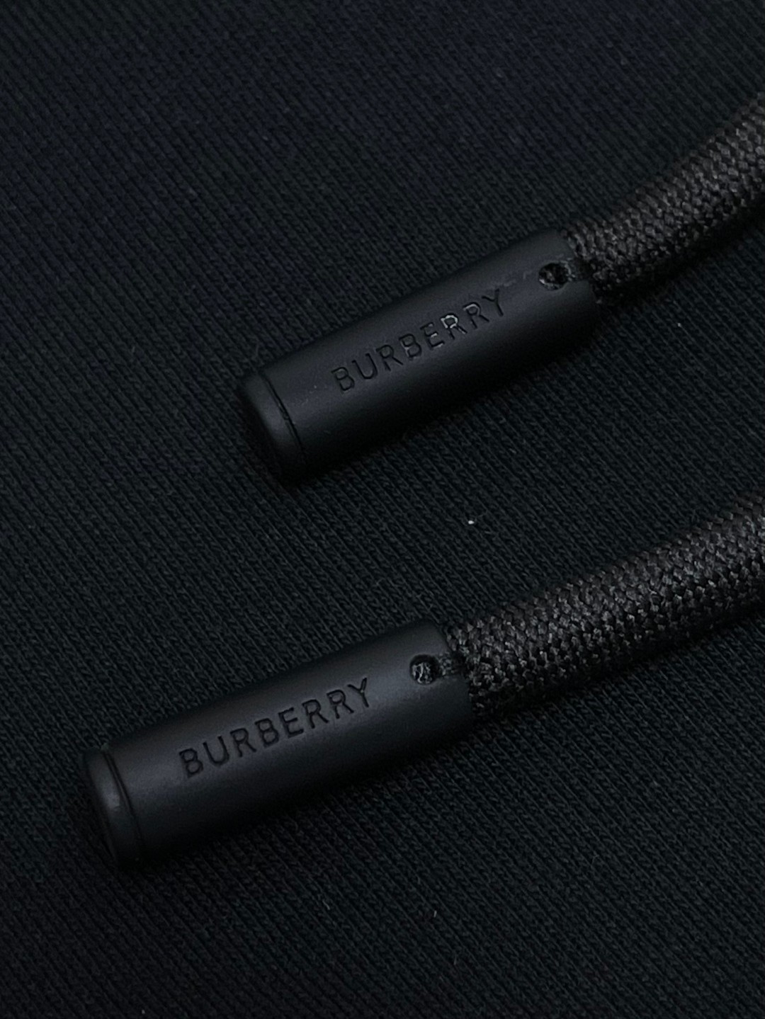 Burberry 巴宝莉 条纹拼色拉链连帽卫衣 外套 长袖 秋冬款 黑色 80333911