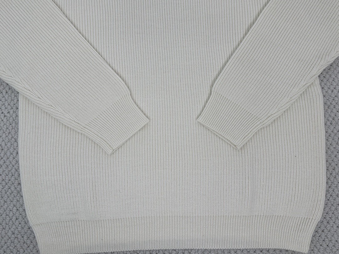 Balenciaga 巴黎世家 纯色袖标圆领毛衣 长袖 秋冬 黑色 白色 808454T17031000