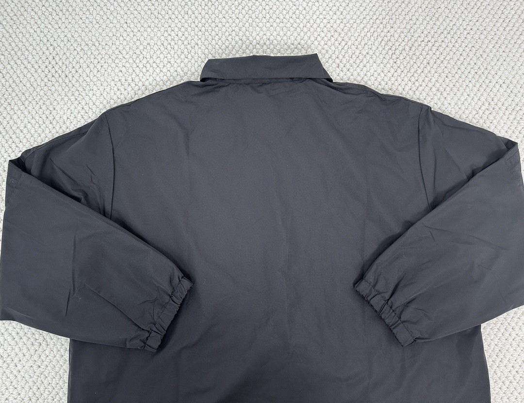 Balenciaga 巴黎世家 拼色字母logo印花拉链立领夹克 外套 长袖 秋冬 黑色 白色