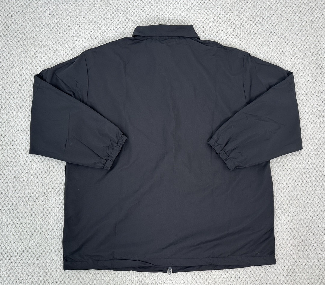 Balenciaga 巴黎世家 拼色字母logo印花拉链立领夹克 外套 长袖 秋冬 黑色 白色