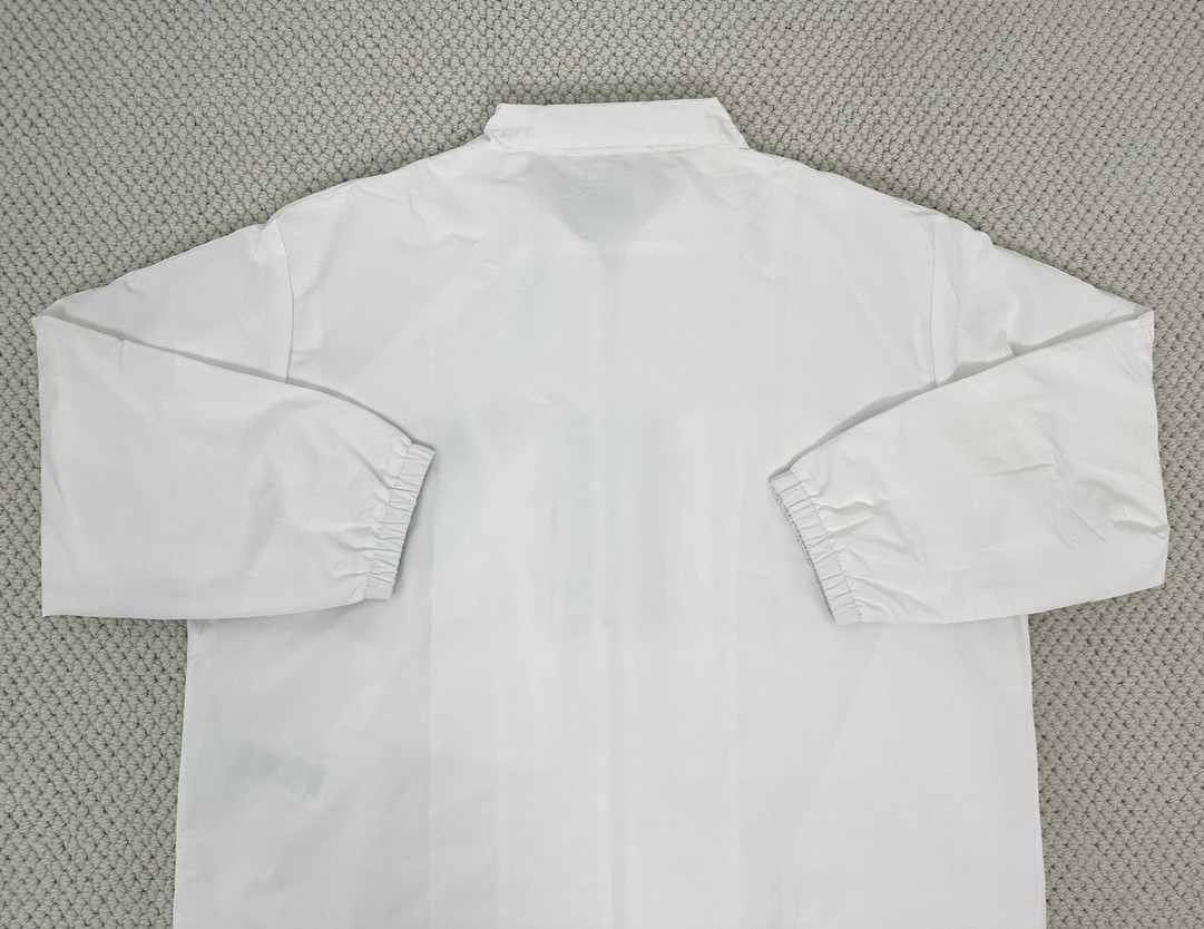 Balenciaga 巴黎世家 拼色字母logo印花拉链立领夹克 外套 长袖 秋冬 黑色 白色