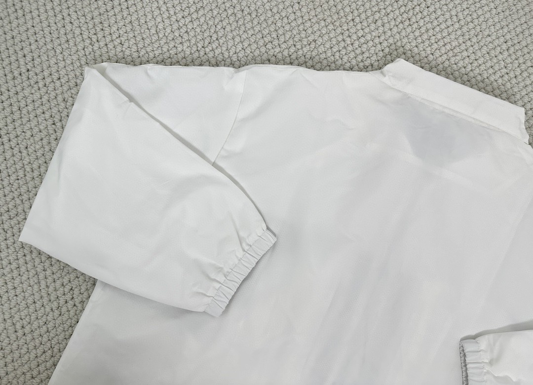 Balenciaga 巴黎世家 拼色字母logo印花拉链立领夹克 外套 长袖 秋冬 黑色 白色