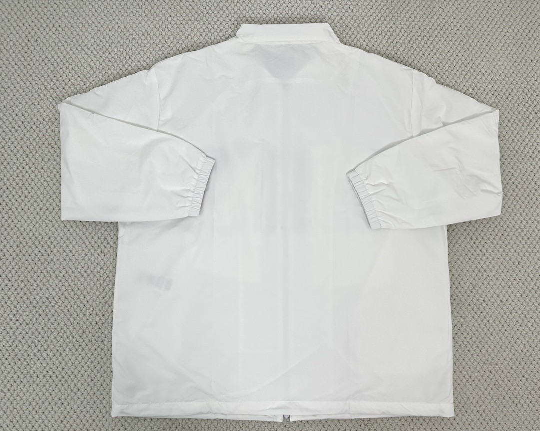 Balenciaga 巴黎世家 拼色字母logo印花拉链立领夹克 外套 长袖 秋冬 黑色 白色