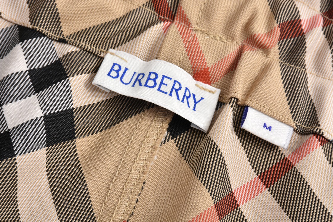 Burberry 巴宝莉 战马图案格纹松紧腰休闲裤 裤子 长裤 沙色 80870321