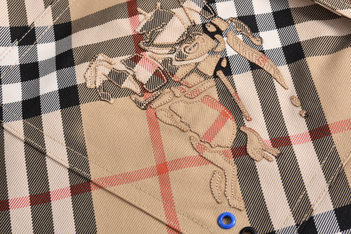 Burberry 巴宝莉 战马图案格纹松紧腰休闲裤 裤子 长裤 沙色 80870321