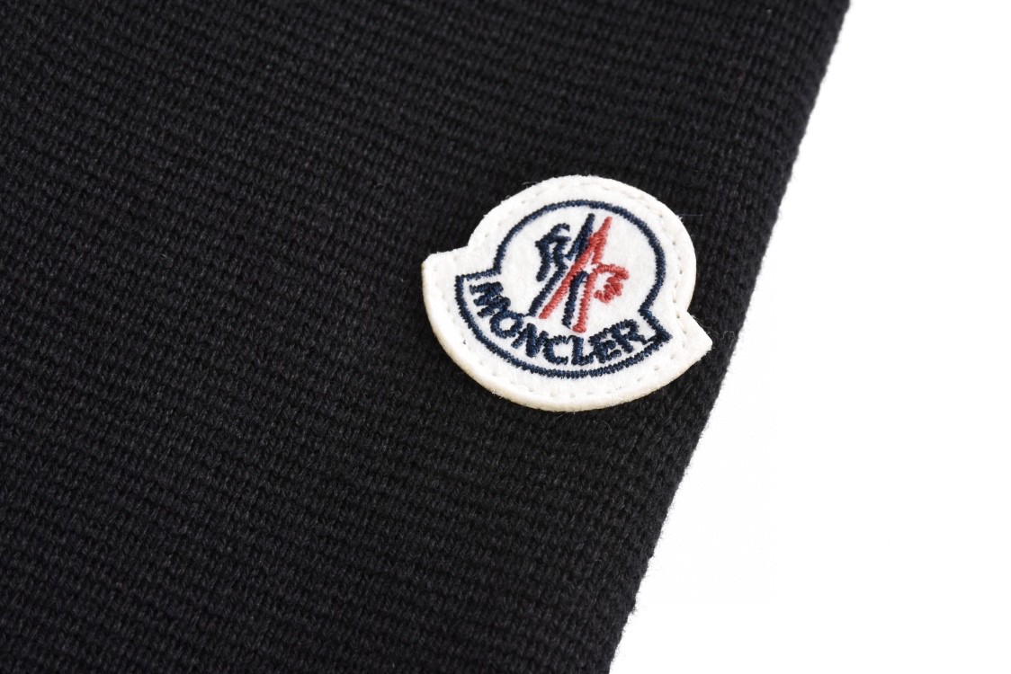 Moncler 蒙口 针织拼接羽绒拉链夹克 长袖 外套 黑色 蓝色 F20919B50700A9341777