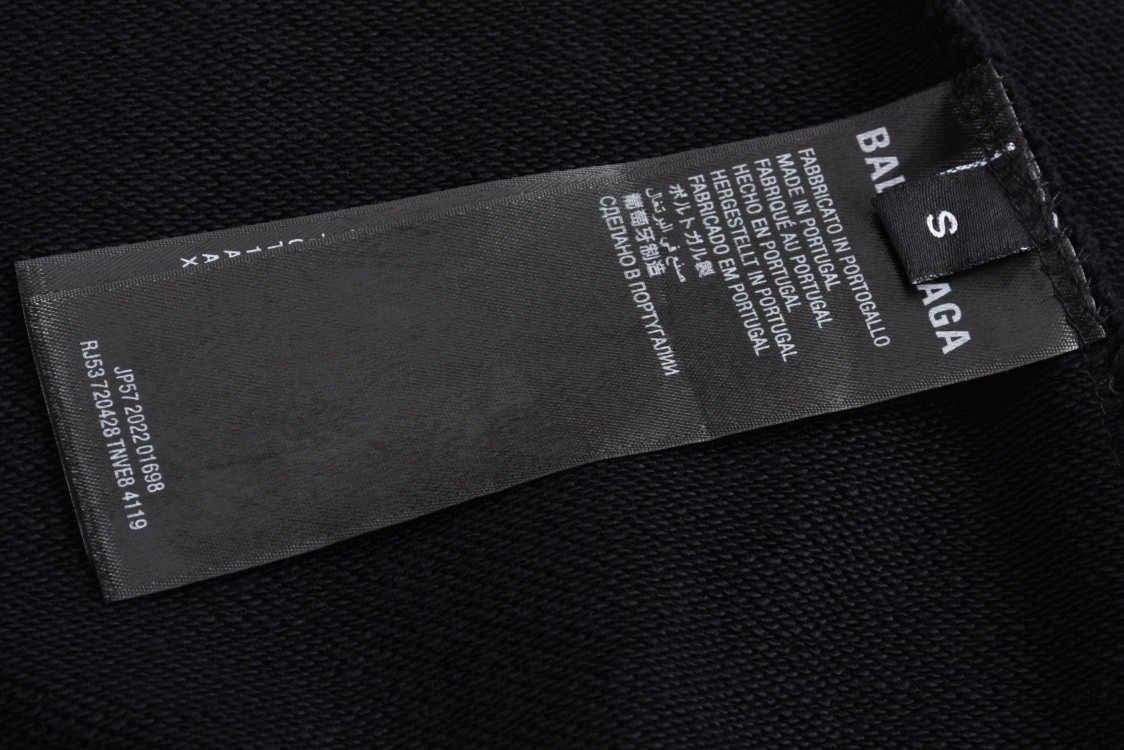 Balenciaga 巴黎世家 Vogue 联名 字母灯塔印花拉链连帽卫衣 外套 长袖 秋冬 黑色 803264TRVP69374