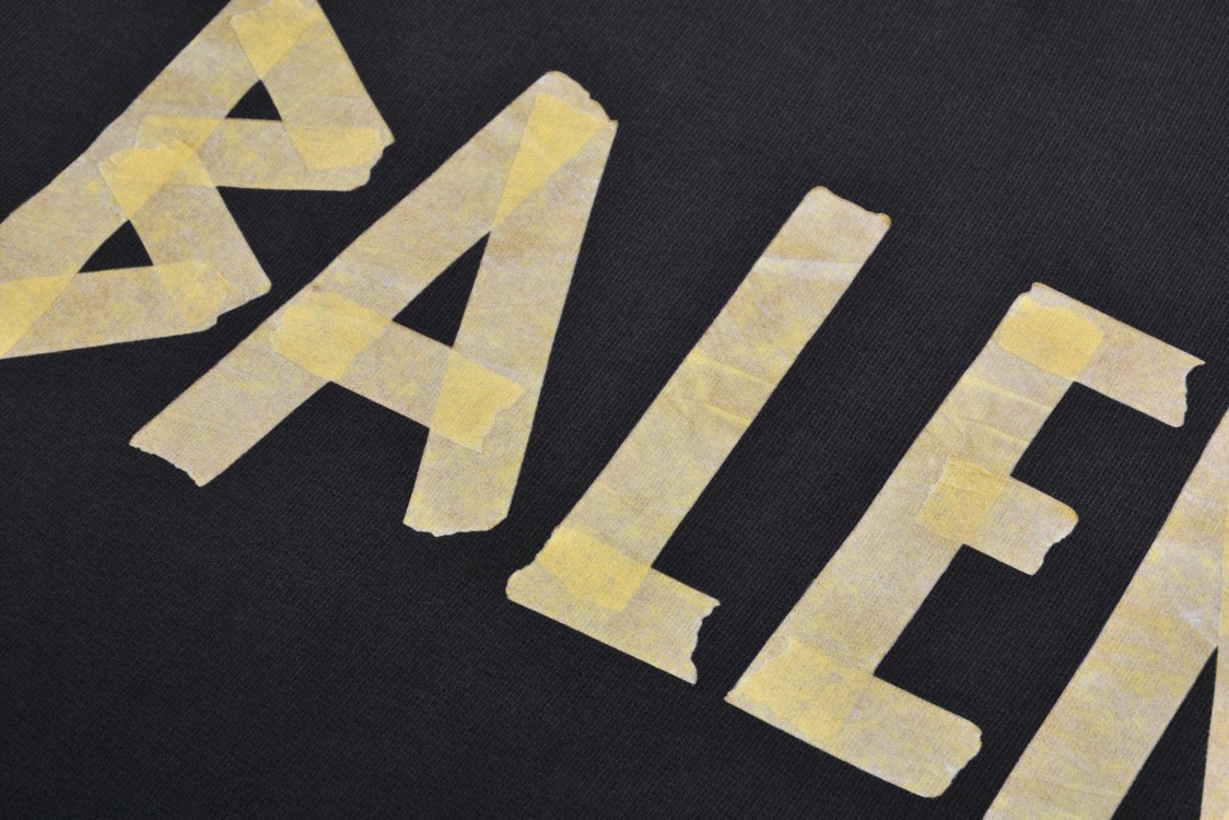 Balenciaga 巴黎世家 前后拼接胶带字母logo印花卫衣 外套 长袖 秋冬 黑色 791614TQVQ71021