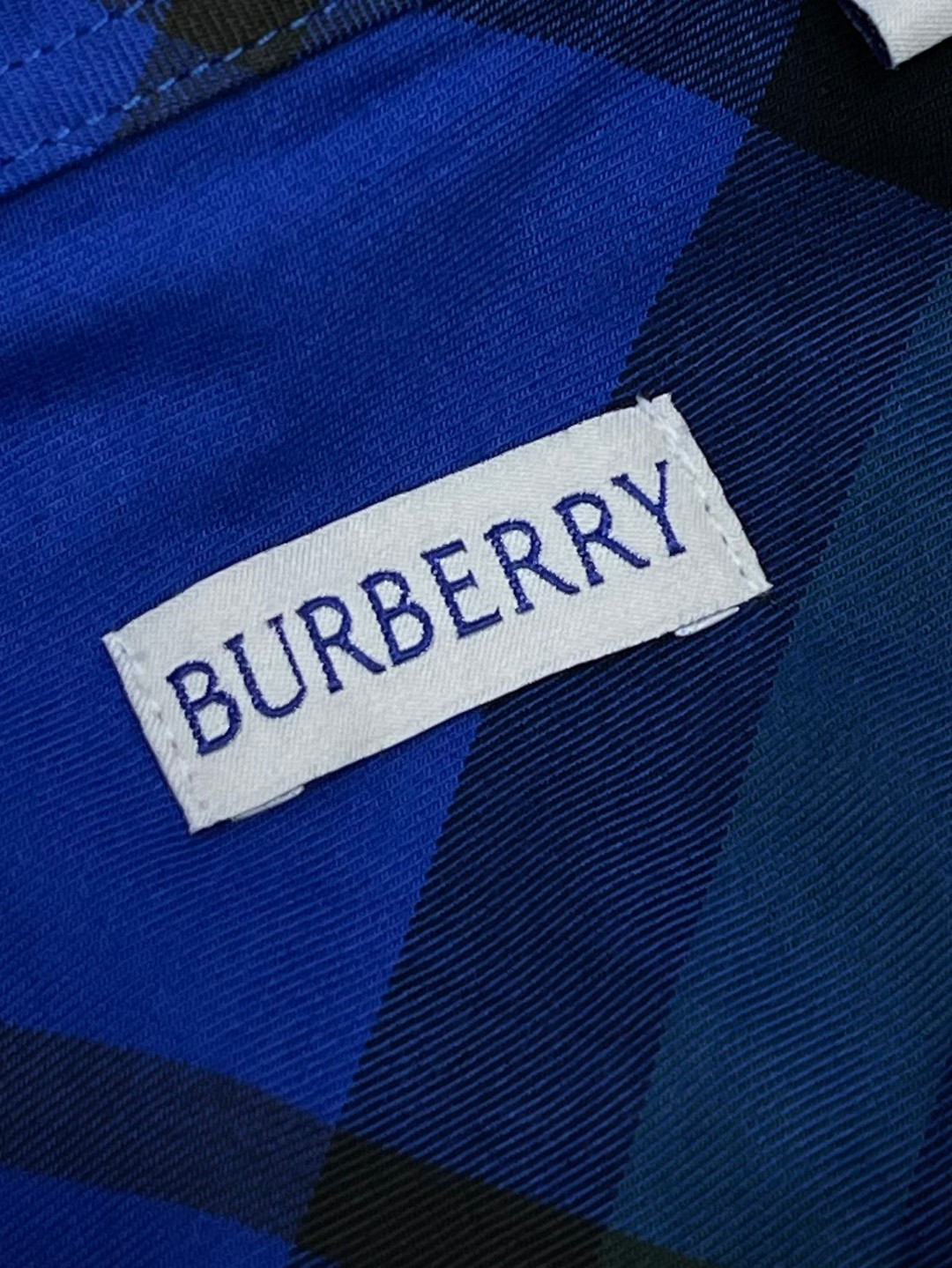 Burberry 巴宝莉 战马刺绣小标格纹单排扣衬衫 长袖 外套 卡其色 蓝色 绿色 80821941 80828861
