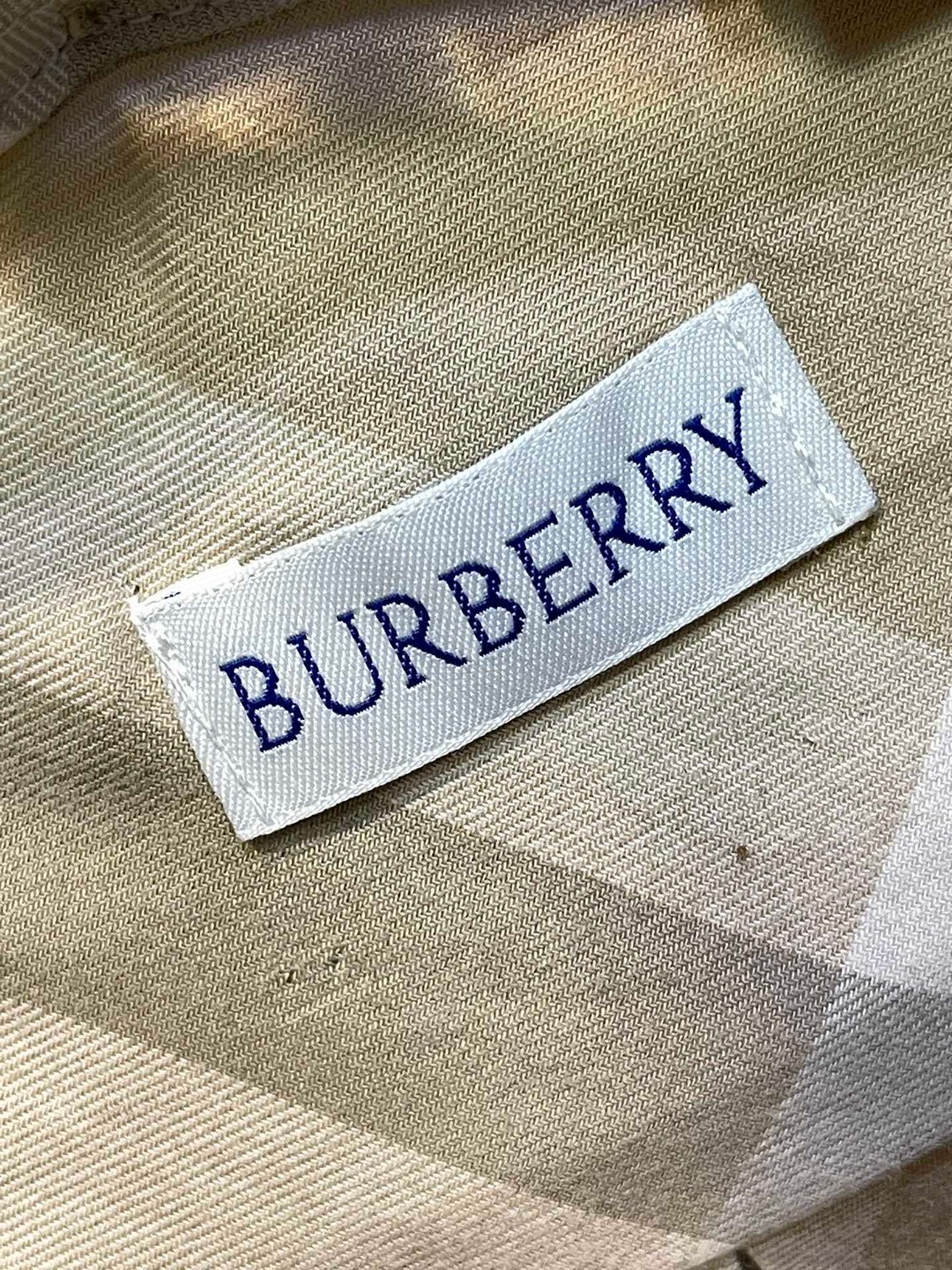 Burberry 巴宝莉 战马刺绣小标格纹单排扣衬衫 长袖 外套 卡其色 蓝色 绿色 80821941 80828861