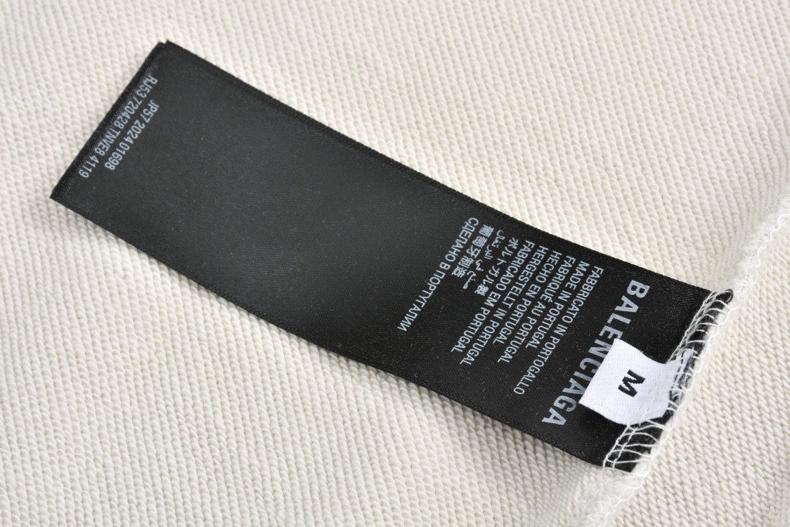 Balenciaga 巴黎世家 Vogue 联名 字母灯塔印花拉链连帽卫衣 外套 长袖 秋冬 白色 803264TRVP69081