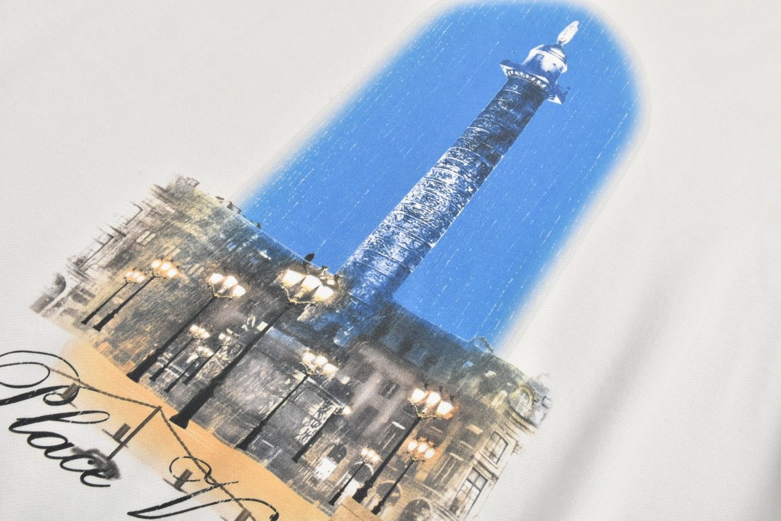 Balenciaga 巴黎世家 Vogue 联名 字母灯塔印花拉链连帽卫衣 外套 长袖 秋冬 白色 803264TRVP69081