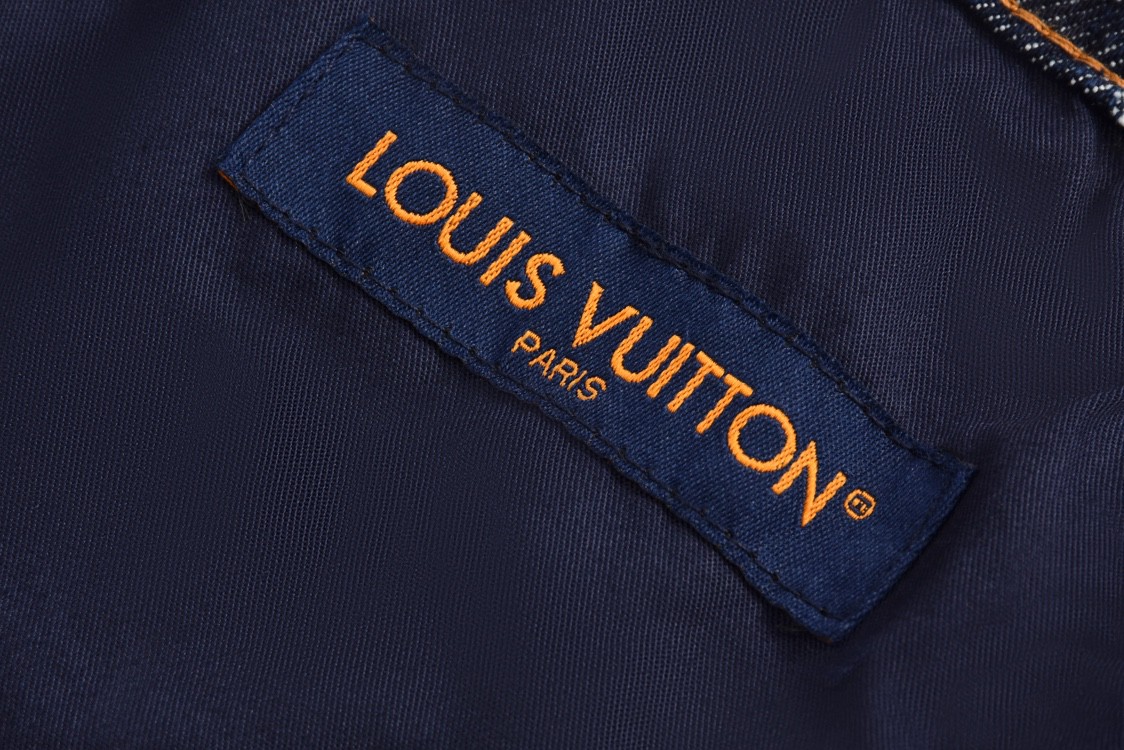 LOUIS VUITTON 路易威登 字母Logo提花满印牛仔裤 休闲裤 裤子 长裤 1AFX30