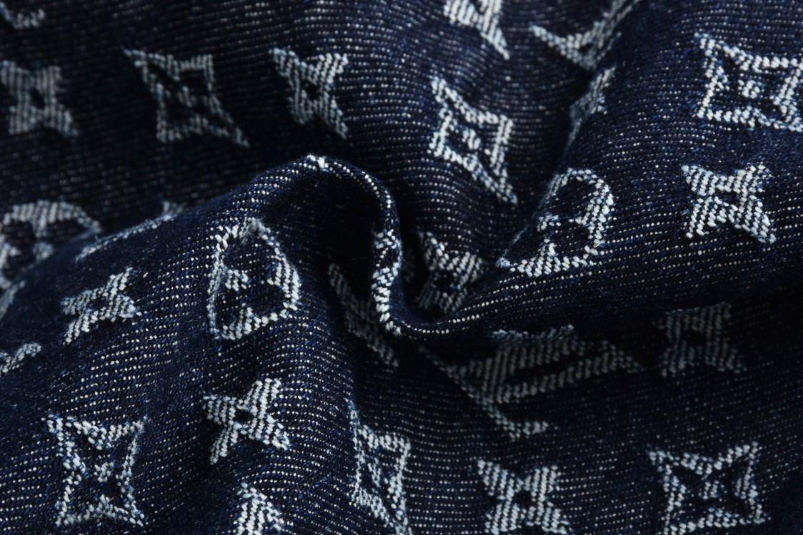 LOUIS VUITTON 路易威登 字母Logo提花满印牛仔裤 休闲裤 裤子 长裤 1AFX30