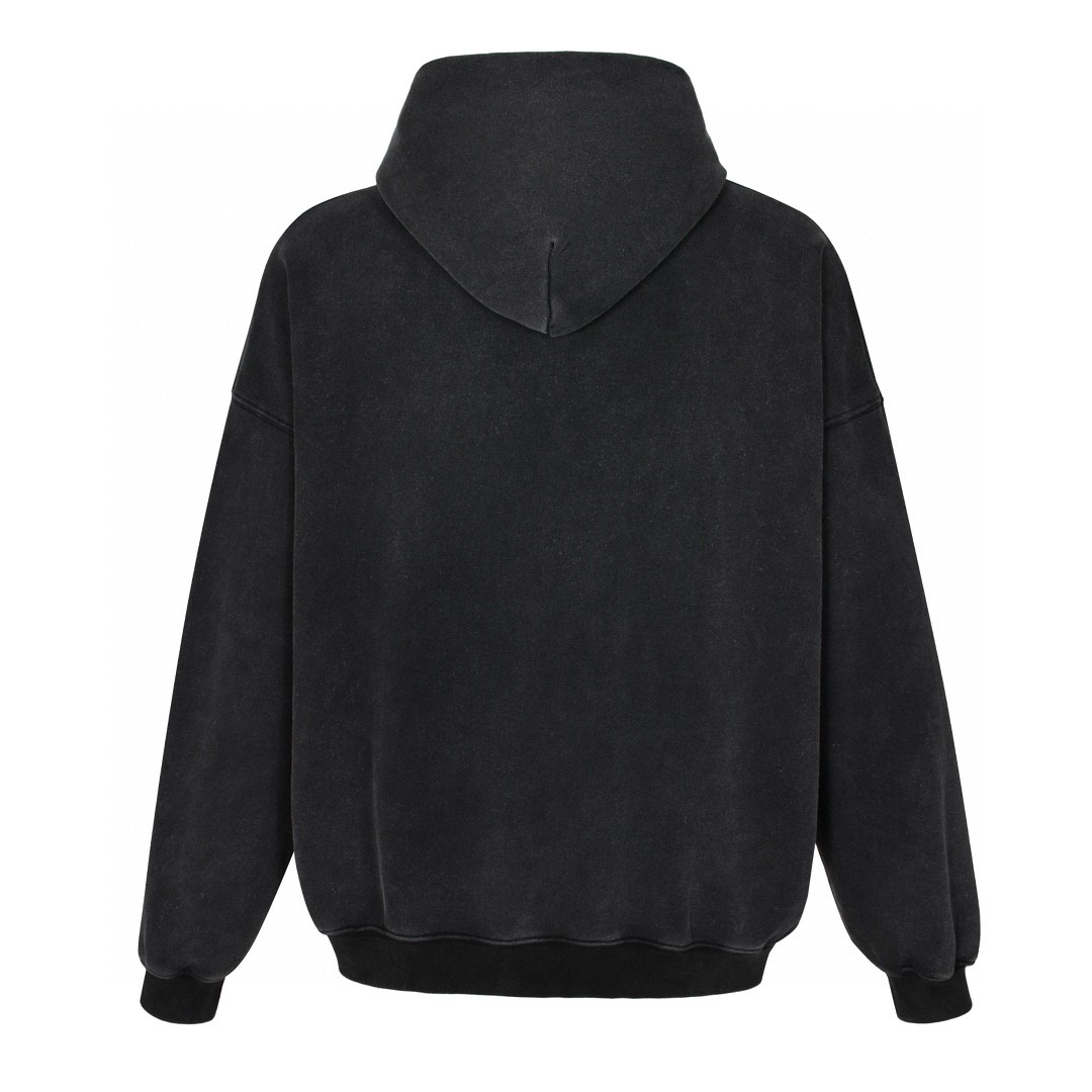 [Copy]Balenciaga 巴黎世家 红色刺绣字母logo连帽卫衣 外套 长袖 秋冬 黑色 803265TRVN21048