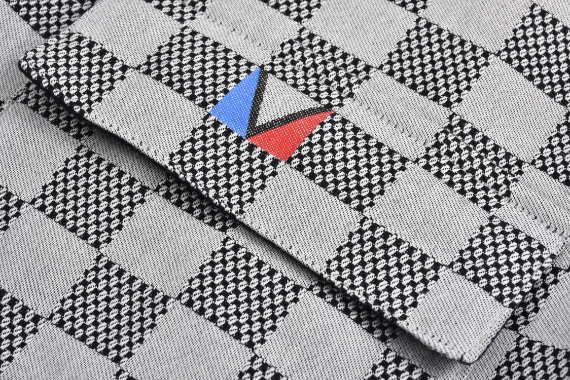 LOUIS VUITTON 路易威登 美洲杯联名 棋盘格西装外套 夹克 长袖 外套 1AFVN4