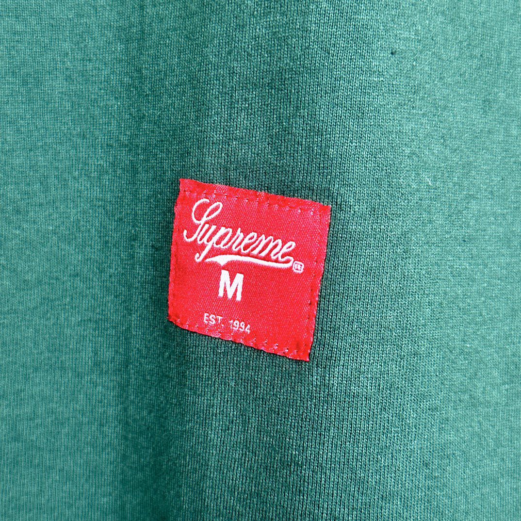 Supreme SS24 WEEK1 数字字母logo印花T恤 长袖  白色SUP-SS24-015