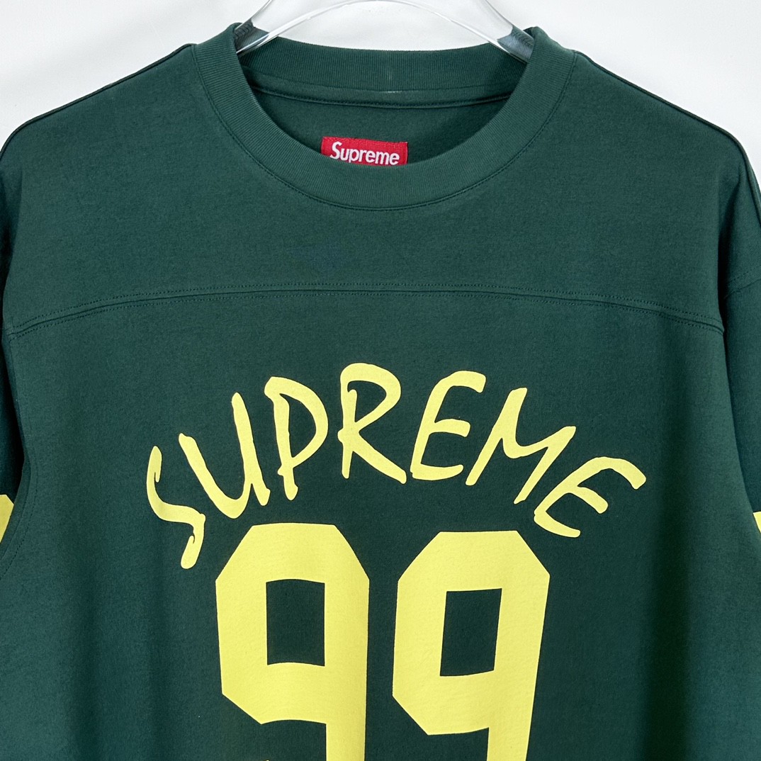 Supreme SS24 WEEK1 数字字母logo印花T恤 长袖  白色SUP-SS24-015