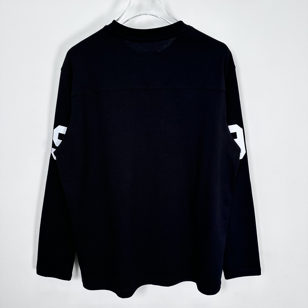 Supreme SS24 WEEK1 数字字母logo印花T恤 长袖  白色SUP-SS24-015