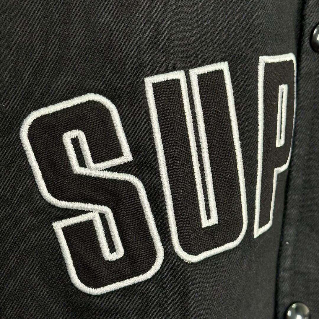 Supreme SS24 WEEK11 ARC DENIM COACHES JACKET 刺绣字母logo夹克 外套 长袖 蓝色 黑色 SUP-SS24-174