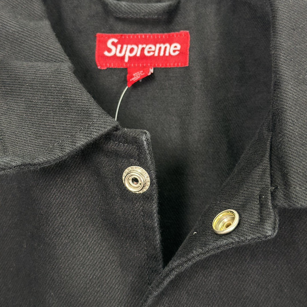 Supreme SS24 WEEK11 ARC DENIM COACHES JACKET 刺绣字母logo夹克 外套 长袖 蓝色 黑色 SUP-SS24-174