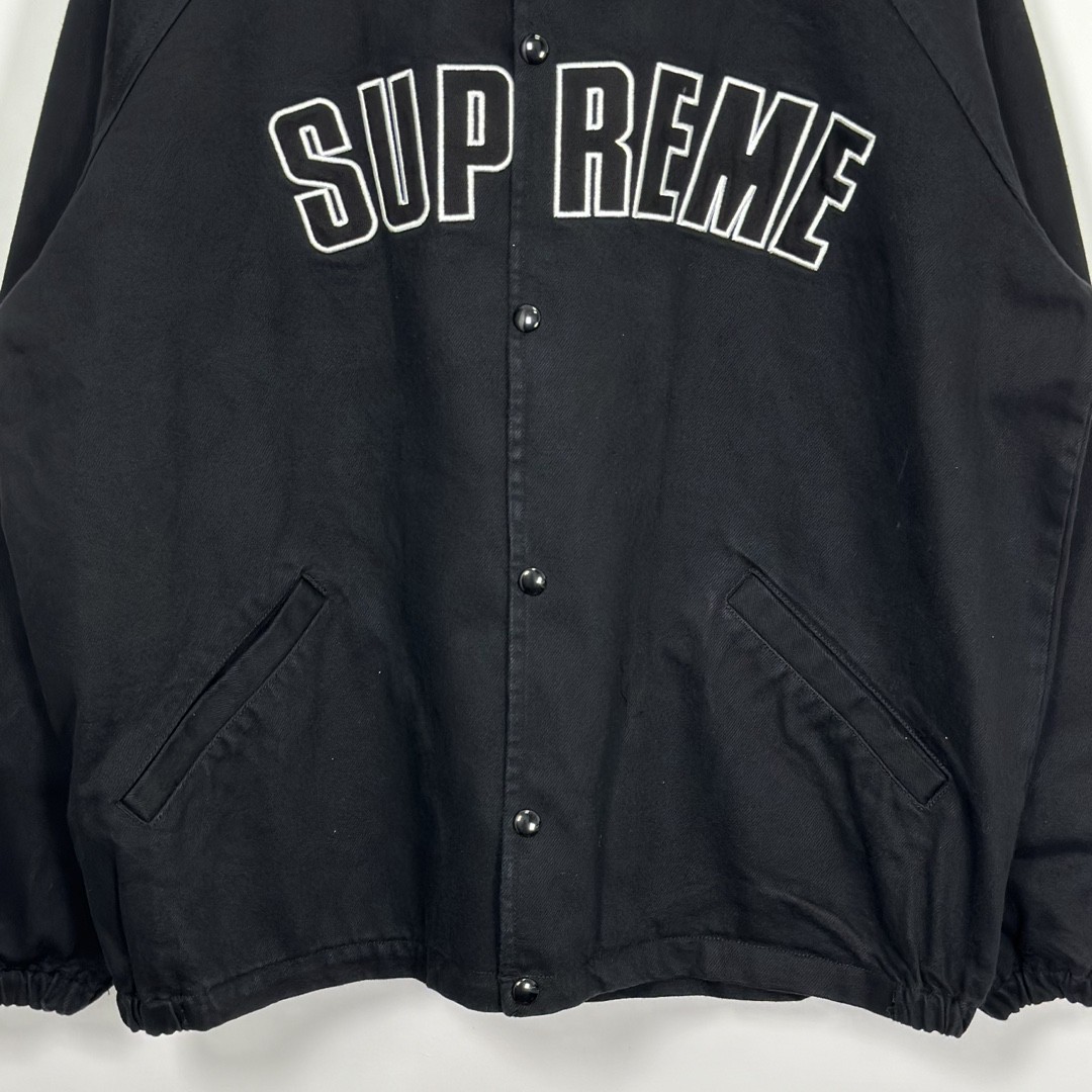 Supreme SS24 WEEK11 ARC DENIM COACHES JACKET 刺绣字母logo夹克 外套 长袖 蓝色 黑色 SUP-SS24-174