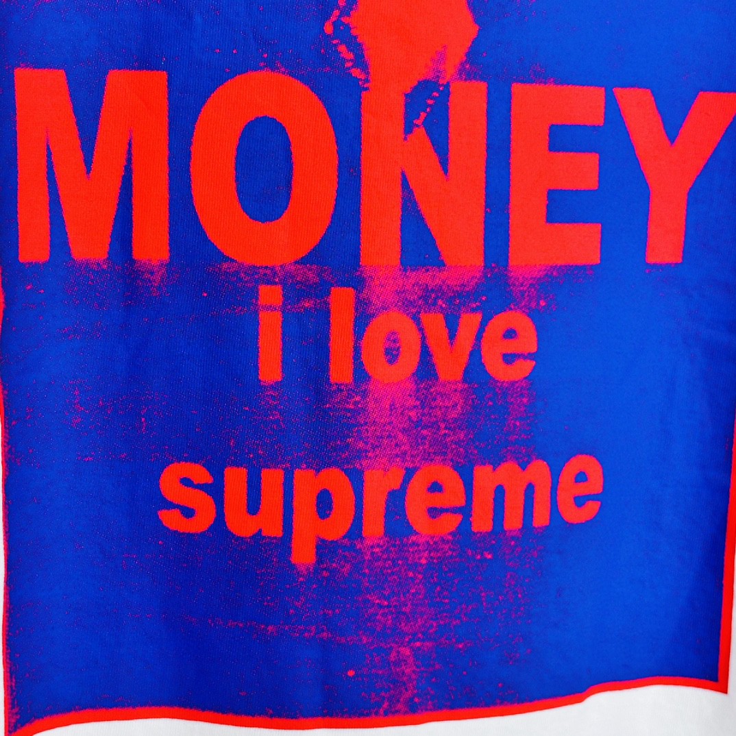 Supreme FW24 WEEK1 Money Tee 背面字母十字架印花短袖 T恤 黑色 白色 SUP-FW24-012