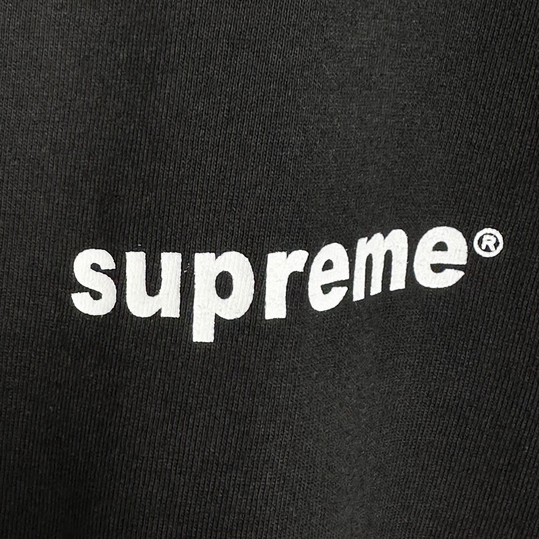 Supreme FW24 WEEK1 Money Tee 背面字母十字架印花短袖 T恤 黑色 白色 SUP-FW24-012