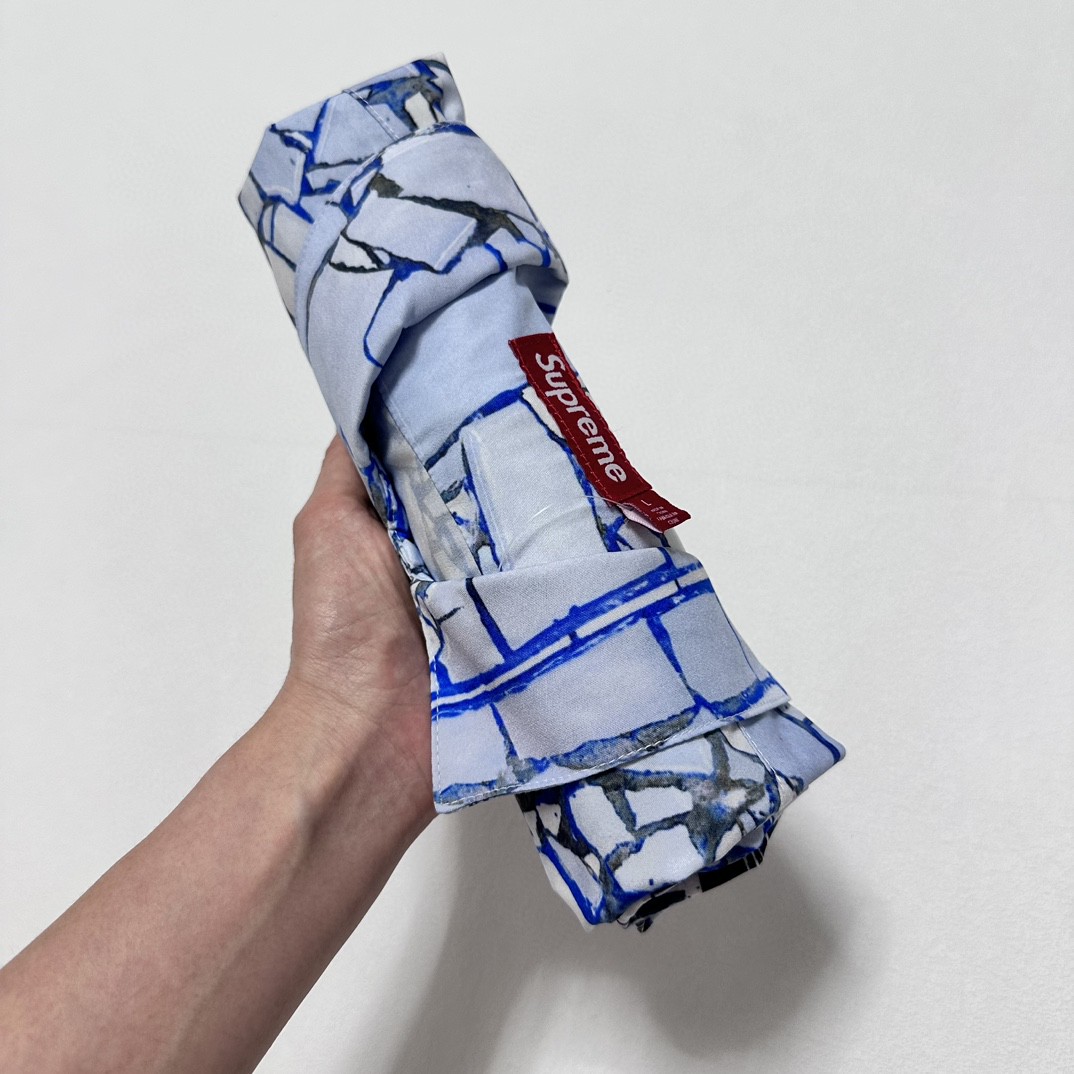 Supreme SS24 WEEK11 MOSAIC S/S SHIRT 马赛克图案logo纽扣短袖衬衫 SUP-SS24-175