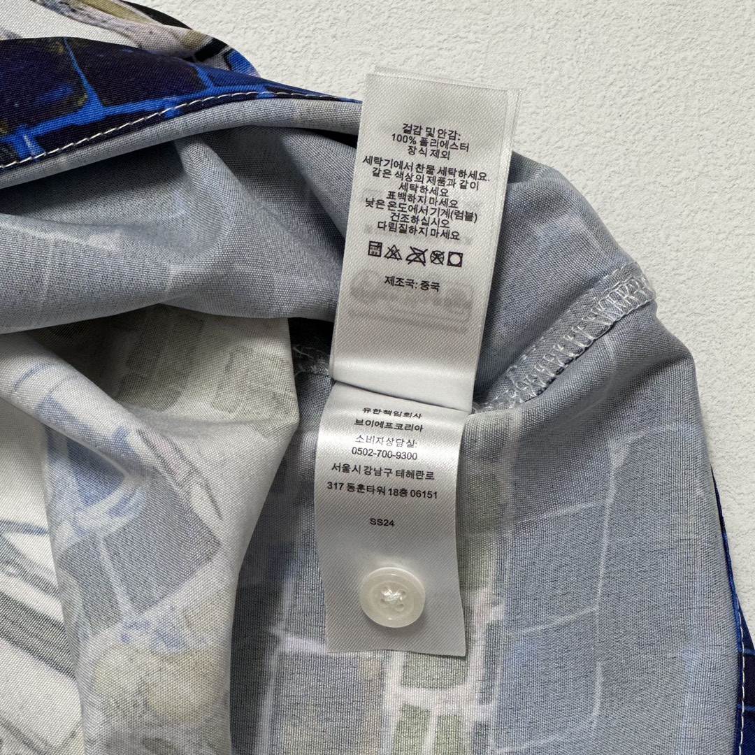 Supreme SS24 WEEK11 MOSAIC S/S SHIRT 马赛克图案logo纽扣短袖衬衫 SUP-SS24-175