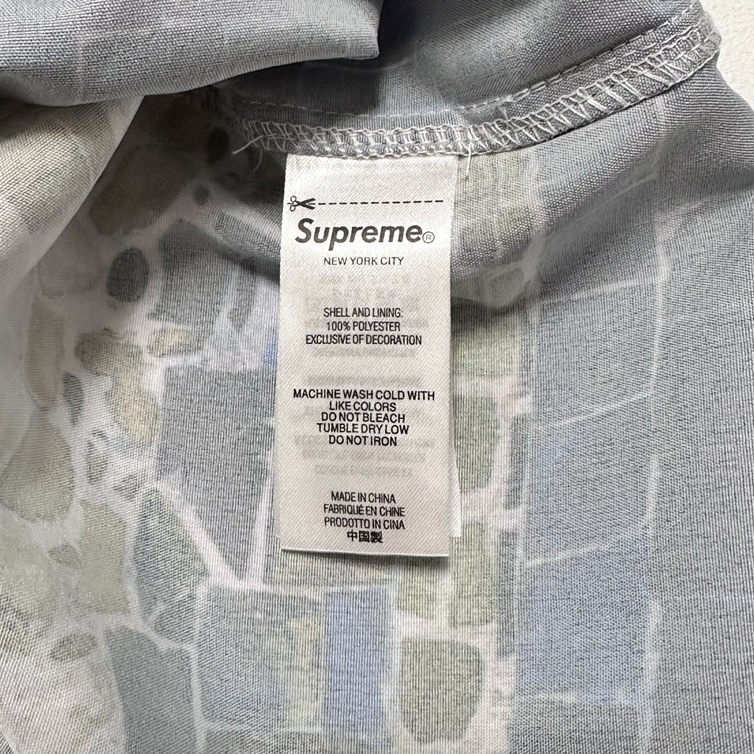 Supreme SS24 WEEK11 MOSAIC S/S SHIRT 马赛克图案logo纽扣短袖衬衫 SUP-SS24-175