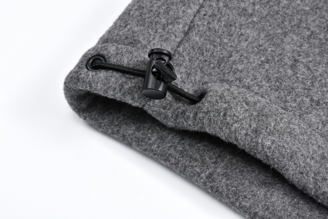 MIU MIU 缪缪 摇粒绒字母刺绣logo立领拉链夹克 外套 长袖 灰色 MJL042-15V3-F0031-S-OOO