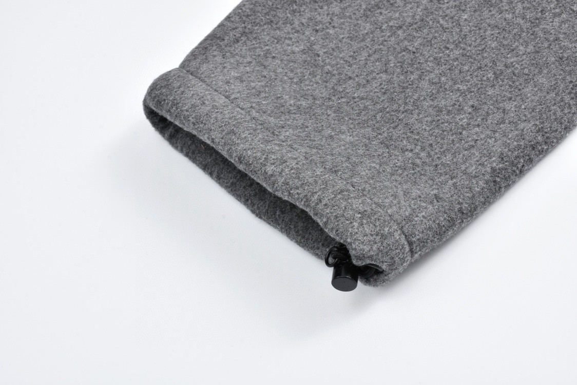 MIU MIU 缪缪 摇粒绒字母刺绣logo立领拉链夹克 外套 长袖 灰色 MJL042-15V3-F0031-S-OOO